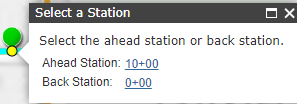 Select the starting station on the route Select the starting station on the route