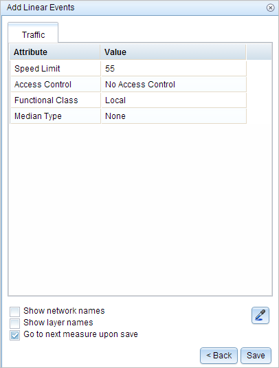 Add Linear Events with user-configured attributes Add Linear Events with user-configured attributes